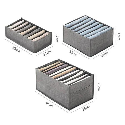 🎁(COMPRA 1 & LLEVA 3)🎁 ORGANIZADOR PLEGABLE GRIS 9 COMPARTIMENTOS + ENVÍO GRATIS 🇨🇴
