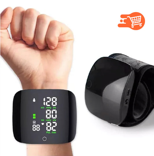 TU SALUD BAJO CONTROL – TENSIÓMETRO DIGITAL DE MUÑECA RECARGABLE