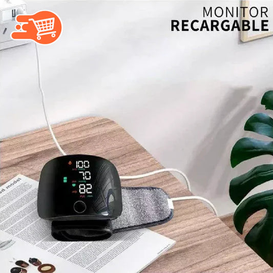 TU SALUD BAJO CONTROL – TENSIÓMETRO DIGITAL DE MUÑECA RECARGABLE