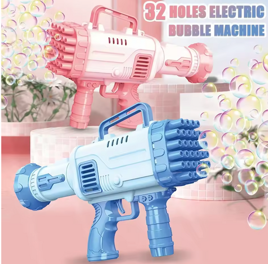 PISTOLA DE BURBUJAS KIDSY® [CON LUCES LED 🔫🌈]