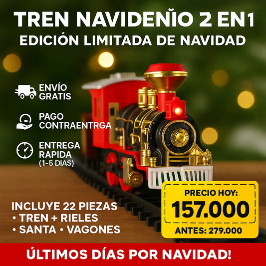 Tren Aéreo 2 en 1 – Promoción Final Navidad
