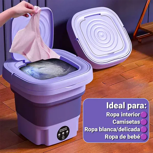 💧 Mini Lavadora Plegable — Rápida, económica y lista en minutos