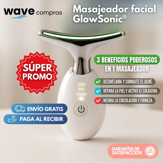 Masajeador Facial GlowSonic®
